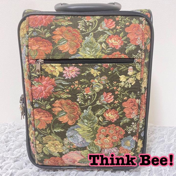 Think Bee! キャリーバック 花柄 シンクビー! カギ付き バッグ