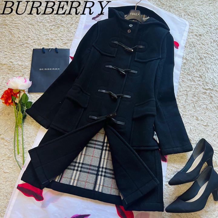 良品 BURBERRY BLUE LABEL ダッフルコート ブラック 38 売買されたオークション情報 落札价格 【au  payマーケット】の商品情報をアーカイブ公開