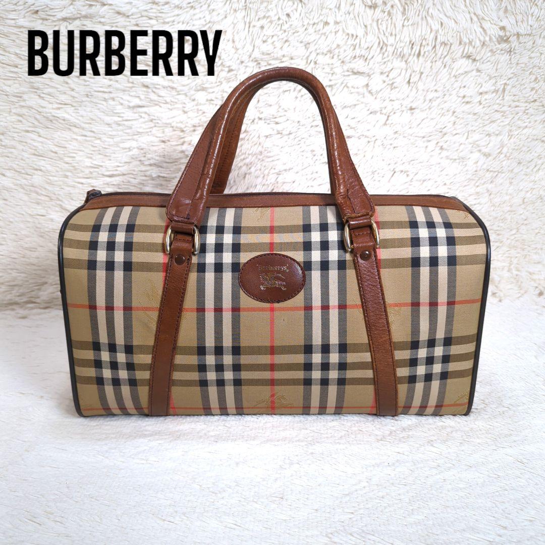 BURBERRY バーバリー ボストンバッグ ノバチェック シャドーホース 売買されたオークション情報 落札价格 【au  payマーケット】の商品情報をアーカイブ公開