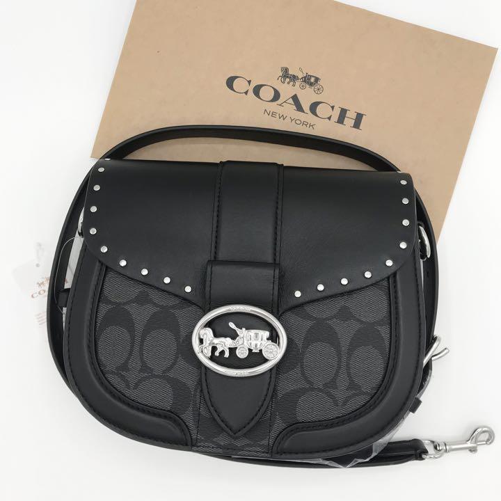 COACH ☆大人気☆ ジョージーサドルバッグ カラーブロック リベット 新品 売買されたオークション情報 落札价格 【au  payマーケット】の商品情報をアーカイブ公開