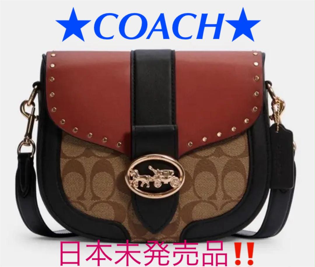 COACH コーチ ジョージーサドルバッグ シグネチャー キャンバス C3593