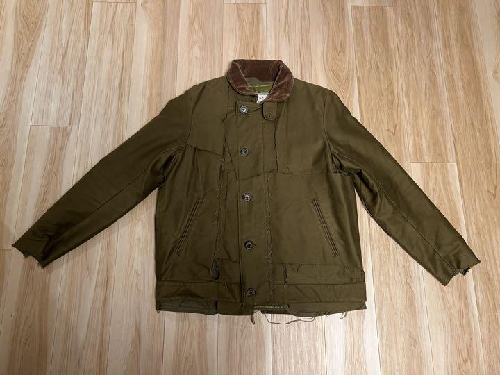 【コンビニ受取対応商品】 Maison MIHARA YASUHIRO KHAKIミリタリーブルゾン ジャケット・アウター