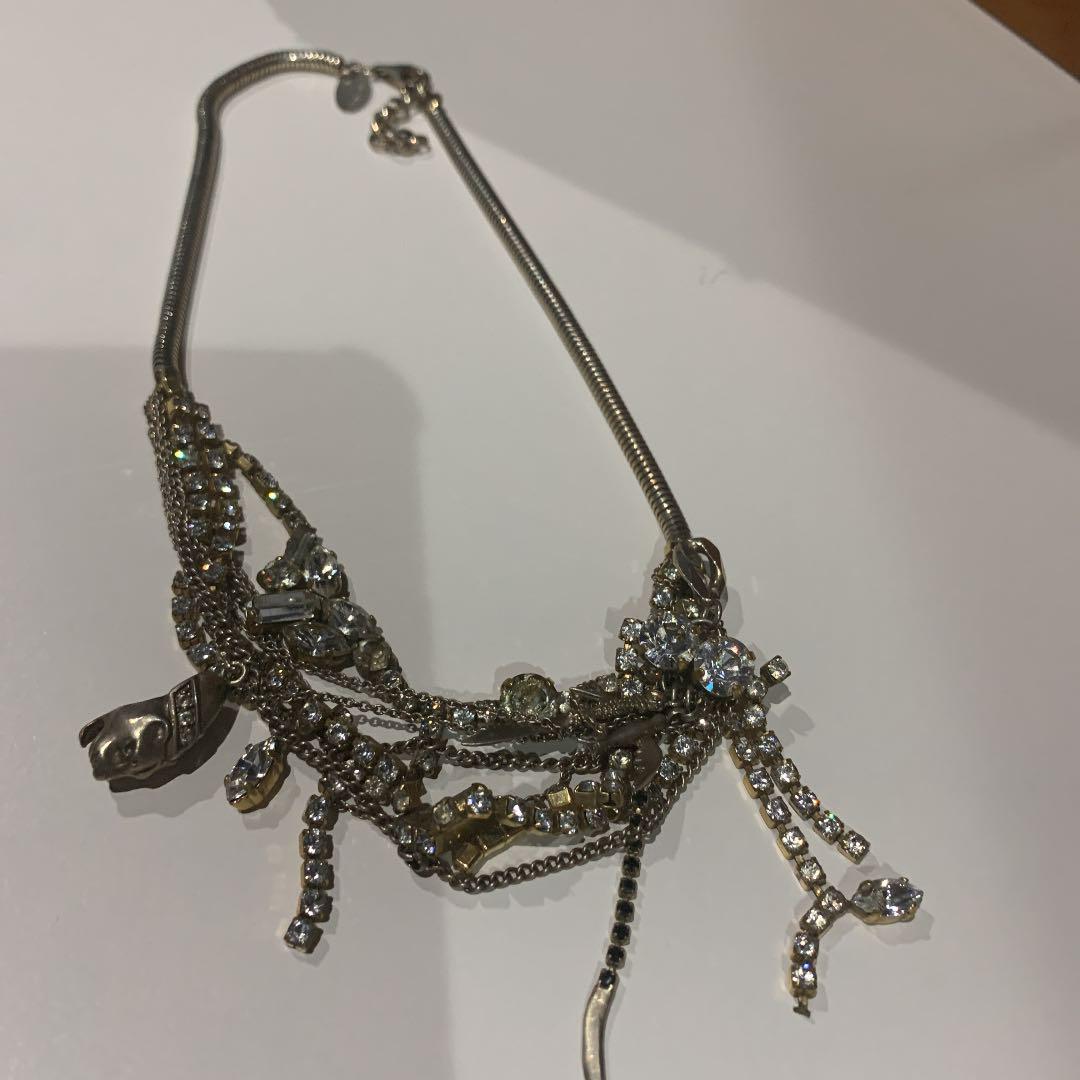 楽天市場】iosselliani イオッセリアーニ SVネックレス 良好 シルバーカラー 925 ビジュー ラインストーン レディース  accessory アクセサリー 【中古】 : リサイクル ティファナ