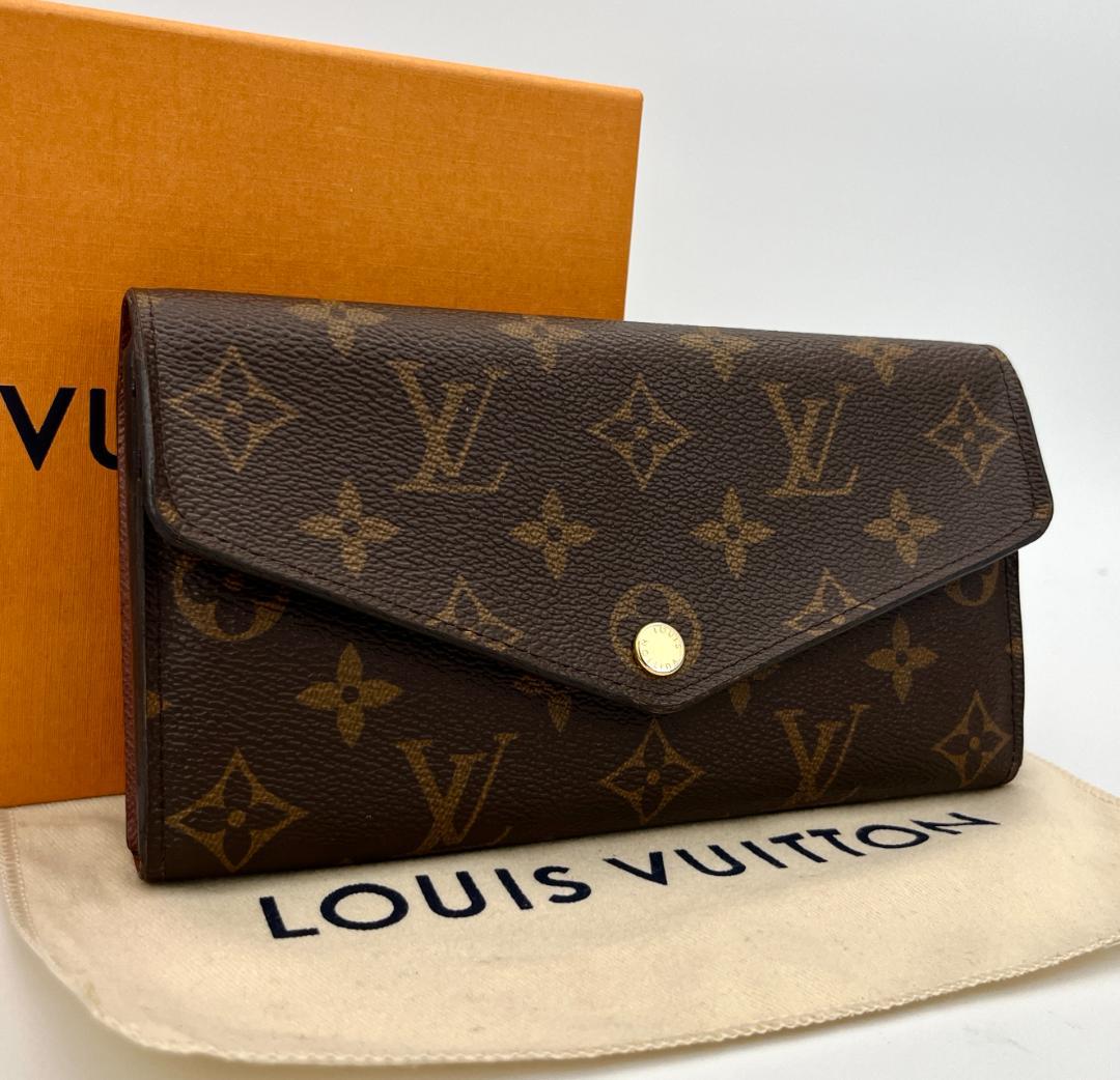 ルイ ヴィトン Louis Vuitton ポルトフォイユ サラ モノグラム 茶 売買されたオークション情報 落札价格 【au  payマーケット】の商品情報をアーカイブ公開