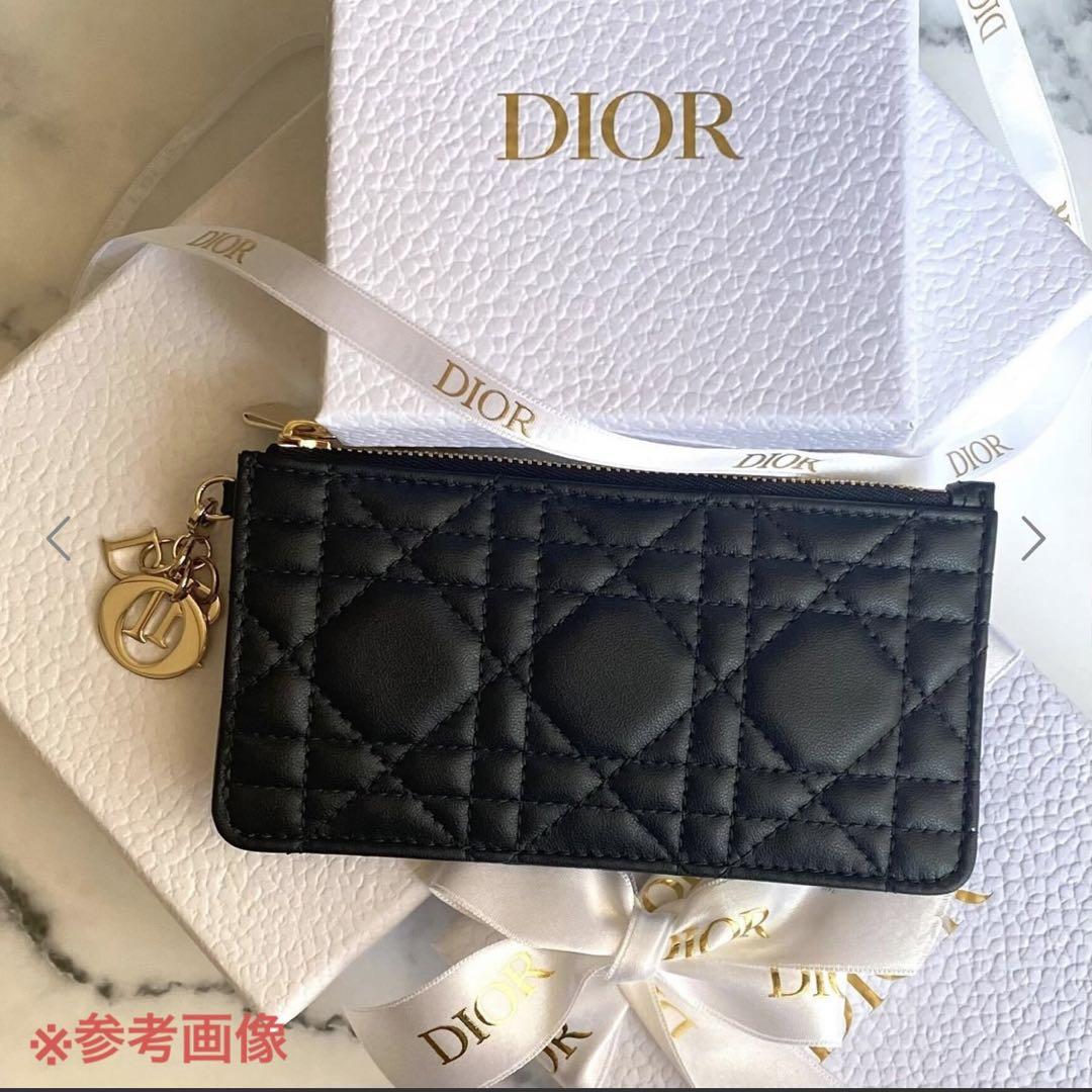 美品 Dior LADY DIOR スモールジップカードホルダー 売買されたオークション情報 落札价格 【au  payマーケット】の商品情報をアーカイブ公開