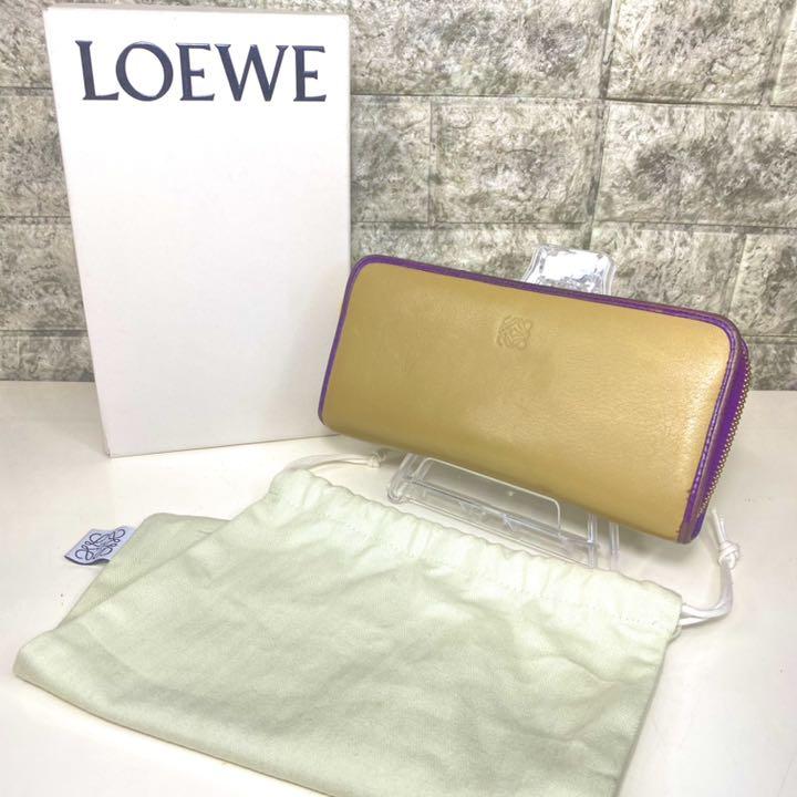 ☆箱 袋付き☆ LOEWE ロエベ ラウンドファスナー 長財布 アナグラム 売買されたオークション情報 落札价格 【au  payマーケット】の商品情報をアーカイブ公開