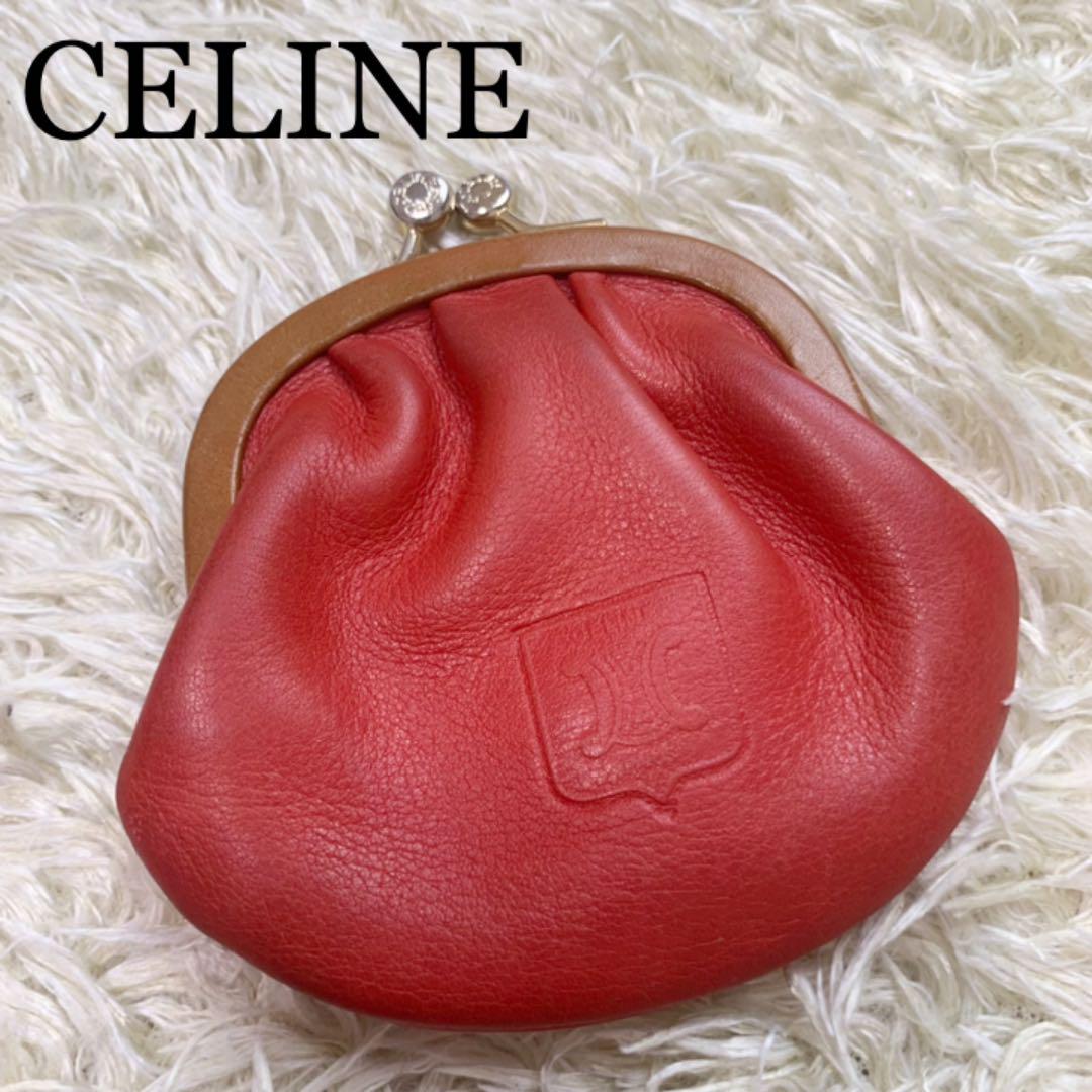 希少 CELINE がま口 コインケース オールレザー トリオンフ 型押し 赤 売買されたオークション情報 落札价格 【au  payマーケット】の商品情報をアーカイブ公開