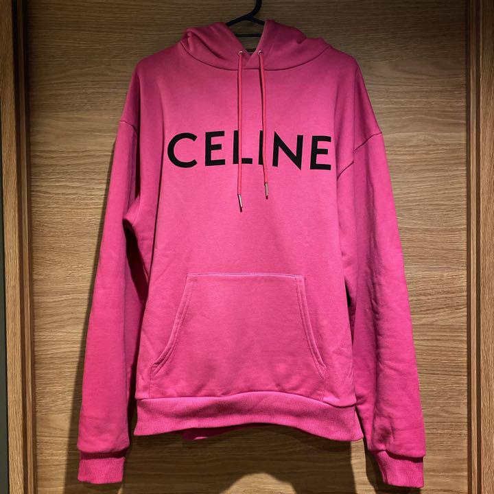 CELINE セリーヌ パーカー ピンク Sサイズ