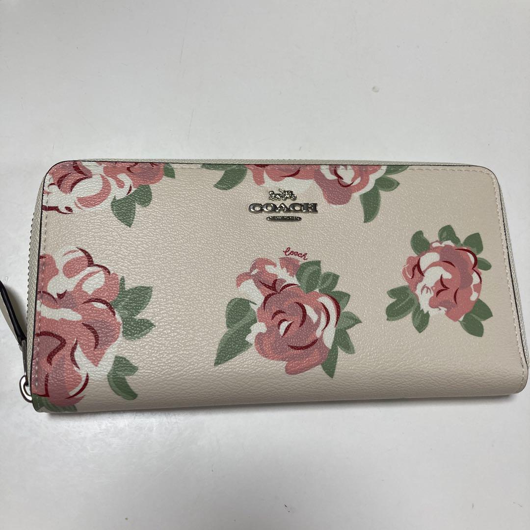 COACH 長財布 財布 白 ピンク 花柄 コーチ フローラル 花 売買されたオークション情報 落札价格 【au  payマーケット】の商品情報をアーカイブ公開