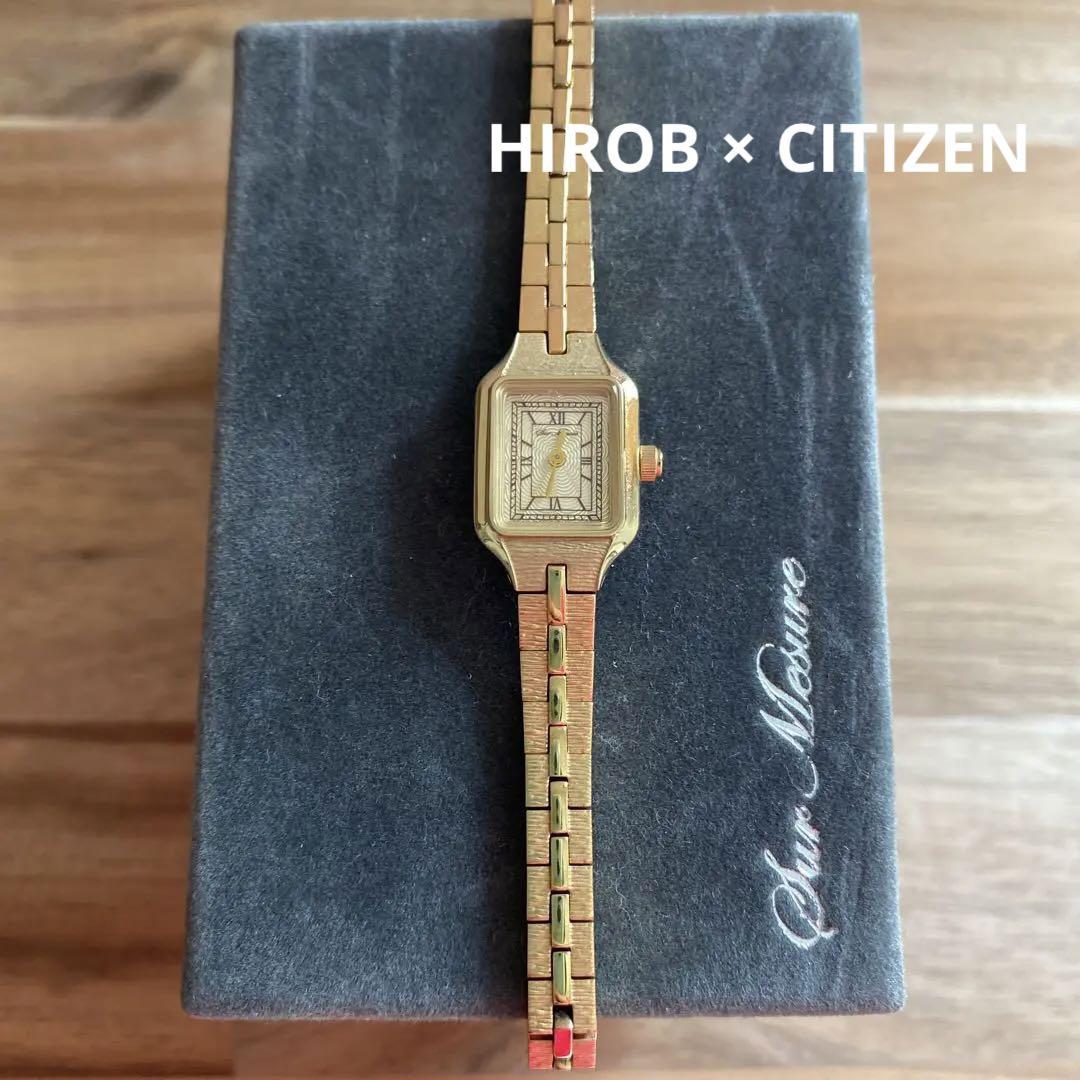 HIROB CITIZEN 腕時計 ゴールド 電池式