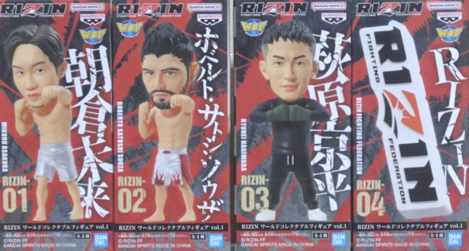 在庫2【新品・未開封】RIZIN ワールドコレクタブルフィギュア vol.1 全4種コンプセット