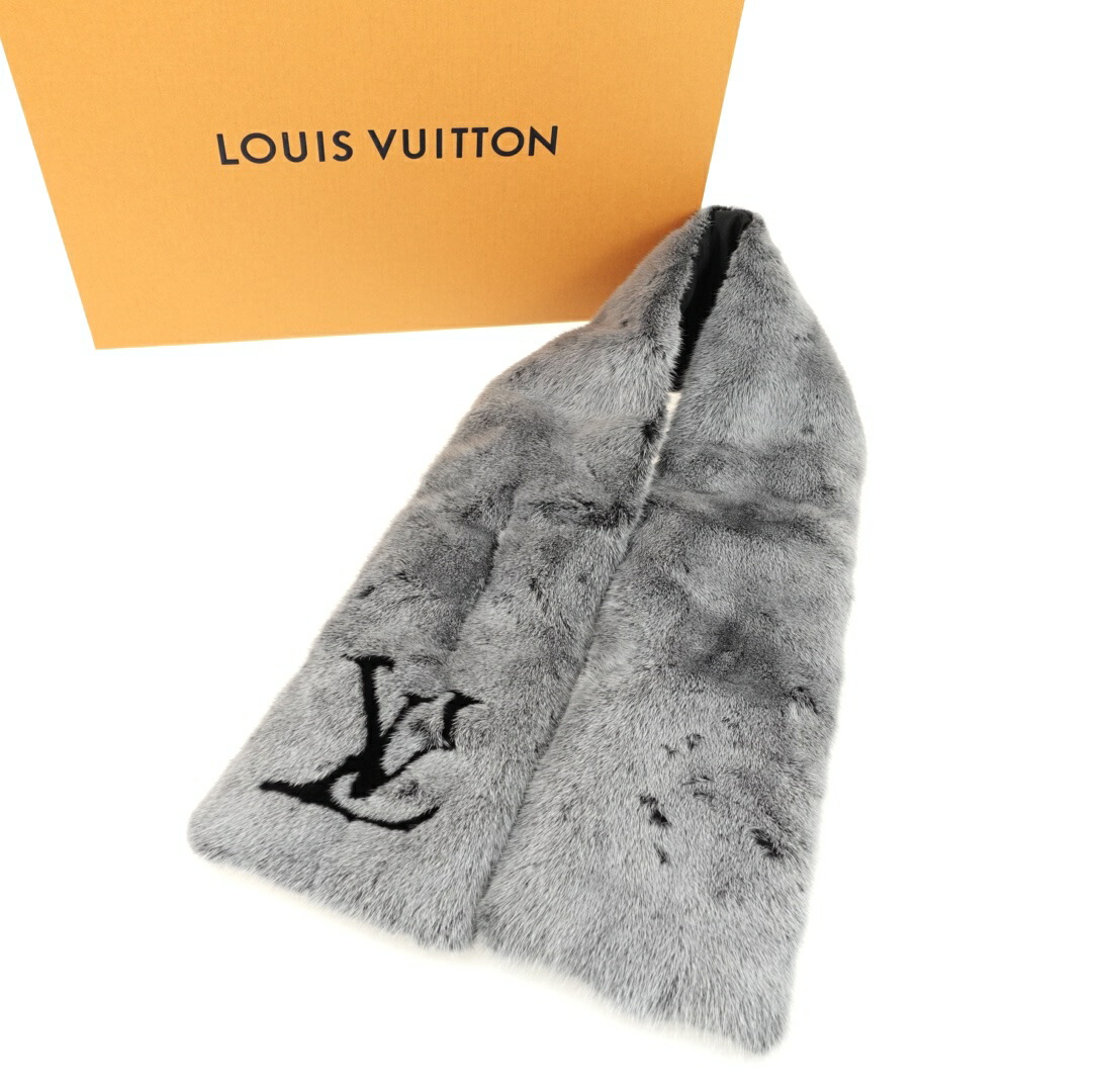 極美品 Louis Vuitton ルイヴィトン M77431 エシャルプ・ヴィゾン スキー ネオビゾンファー×シルク