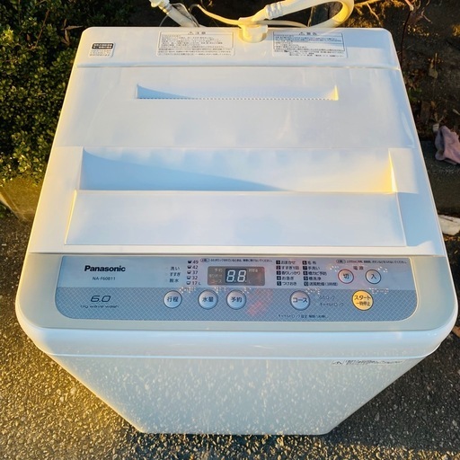 美品】パナソニック Panasonic 全自動電気洗濯機 NA-F60B11 6.0kg 18年製