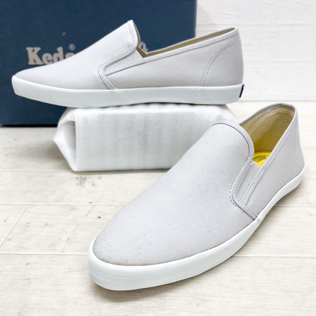 ゆ118☆① 新品 Keds ing スリッポン シューズ ライトグレー イング