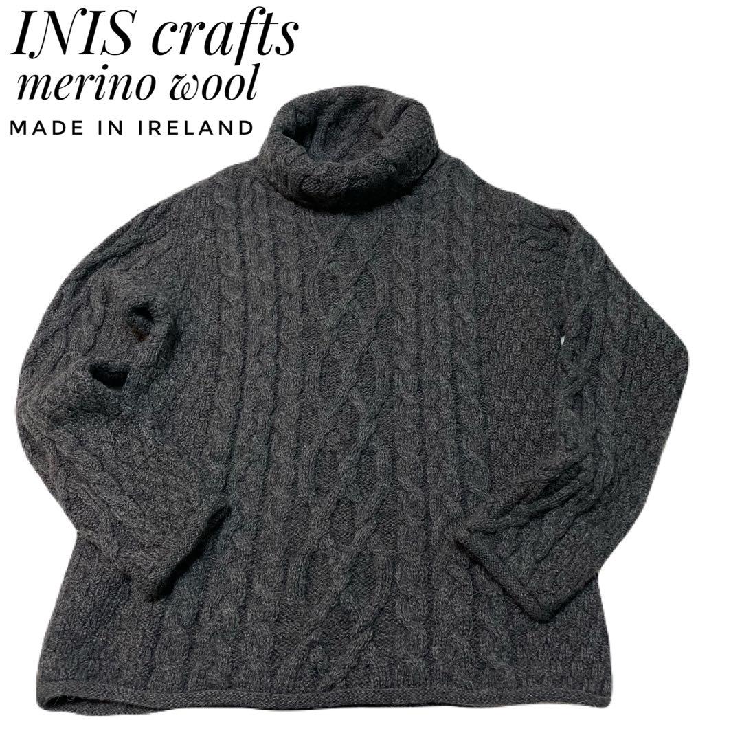 INIS crafts アランニット ハイネック フィッシャーマン ニット L 売買されたオークション情報 落札价格 【au  payマーケット】の商品情報をアーカイブ公開