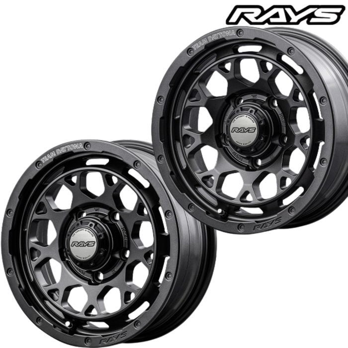 16インチ 5穴 139.7 5.5J/6J RAYS/レイズ TEAM DAYTONA M9+ SPEC M ガンメタ