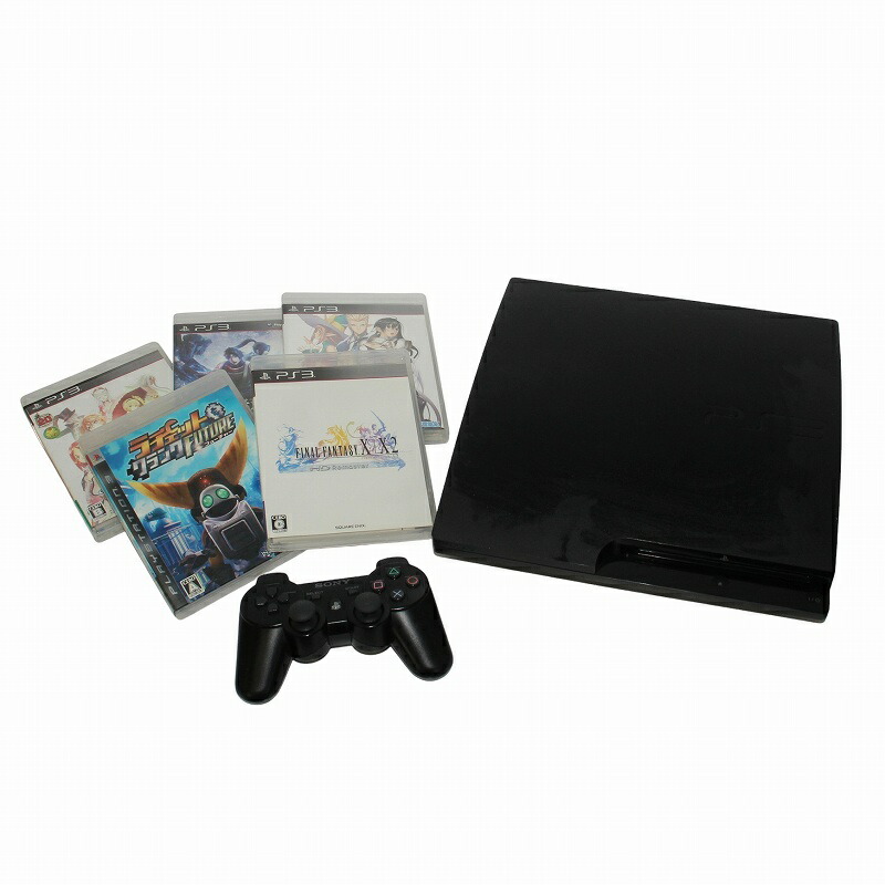 中古】ソニー SONY PlayStation3 PS3 プレイステーション ゲーム機 320GB カセット5本セット コントローラー CERO A  B C