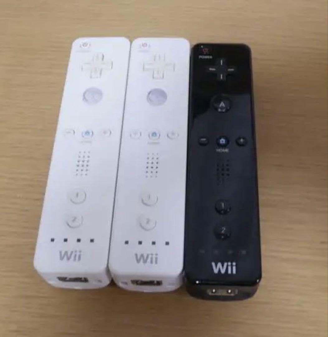 Wiiリモコン 3個セット ホワイト ブラック