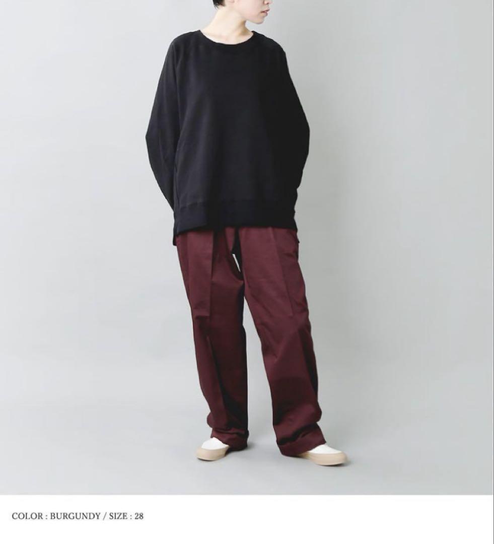 LENO WIDE CHINO TROUSERS ワイドチノトラウザーズ