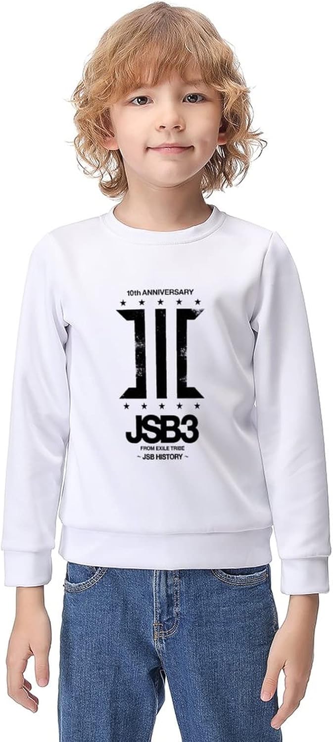 三代目 J Soul Brothers キッズ トレーナー パーカー 子供服 長袖tシャツ スウェット ジャケット春秋 丸首