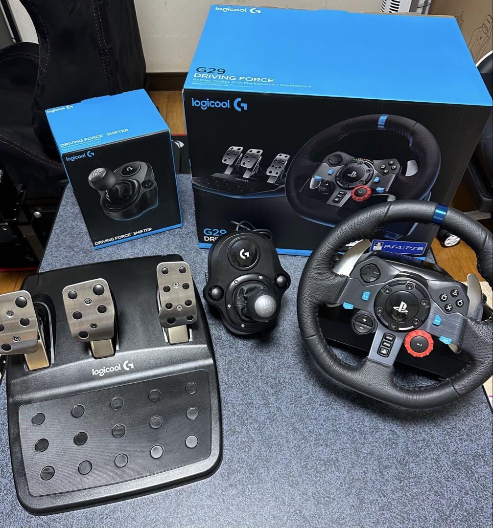 logicool g29 レーシングホイール 3ペダルセット 中古