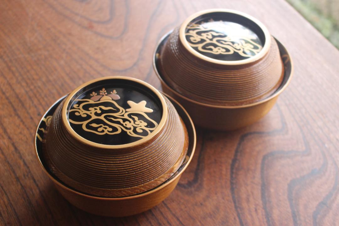 ふたり静 山中漆器 小椀 5セット【お値下げしました】