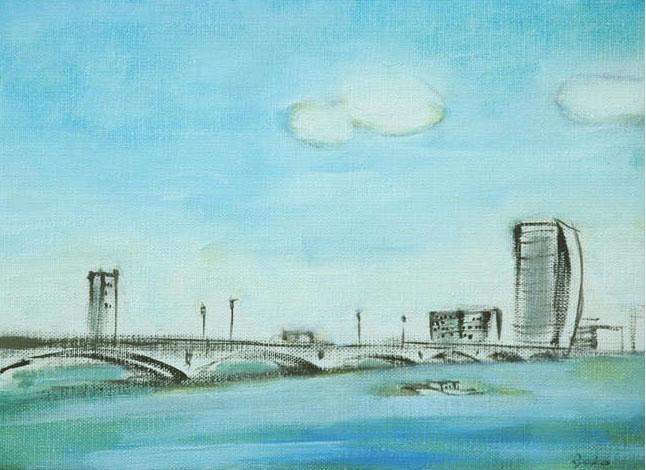 メルカリ 絵画 絵 油絵 F4090114 風景 橋のある風景 売買されたオークション情報 落札价格 【au  payマーケット】の商品情報をアーカイブ公開