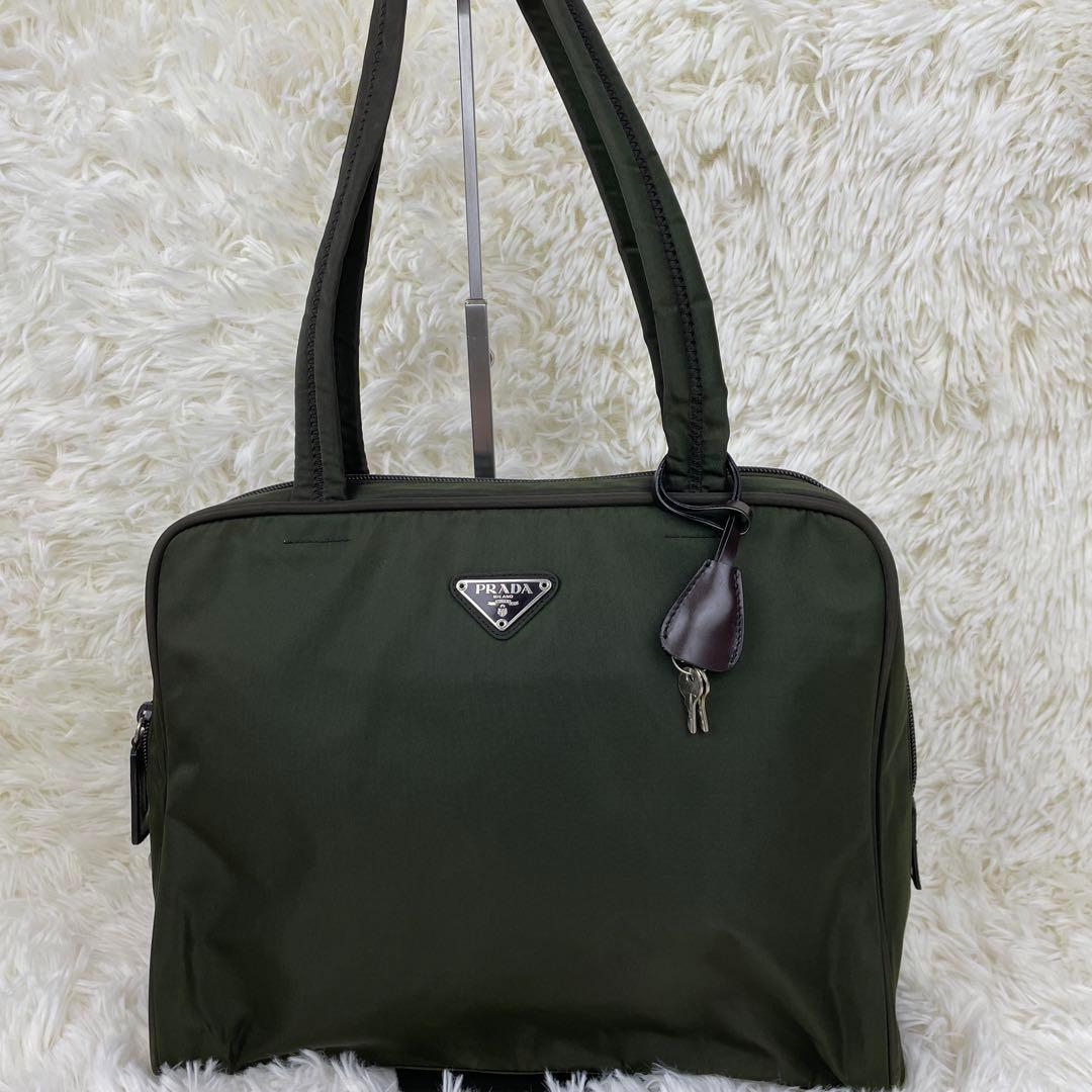 PRADA ブラック ナイロン ビジネスバッグ