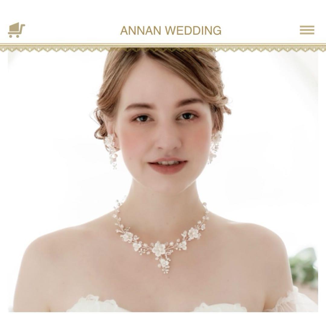 ANNAN WEDDING ネックレス＆イヤリングセット
