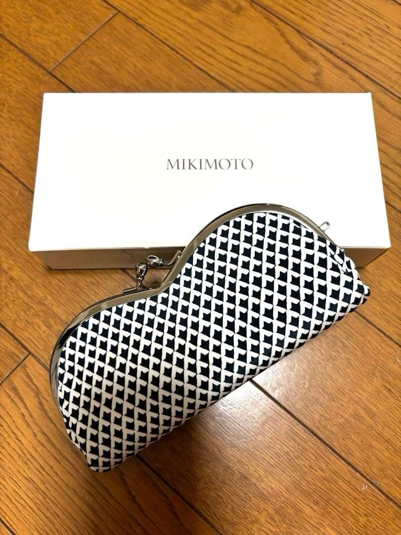 ミキモト MIKIMOTO 味気 メガネケース メガネ入れ がま口