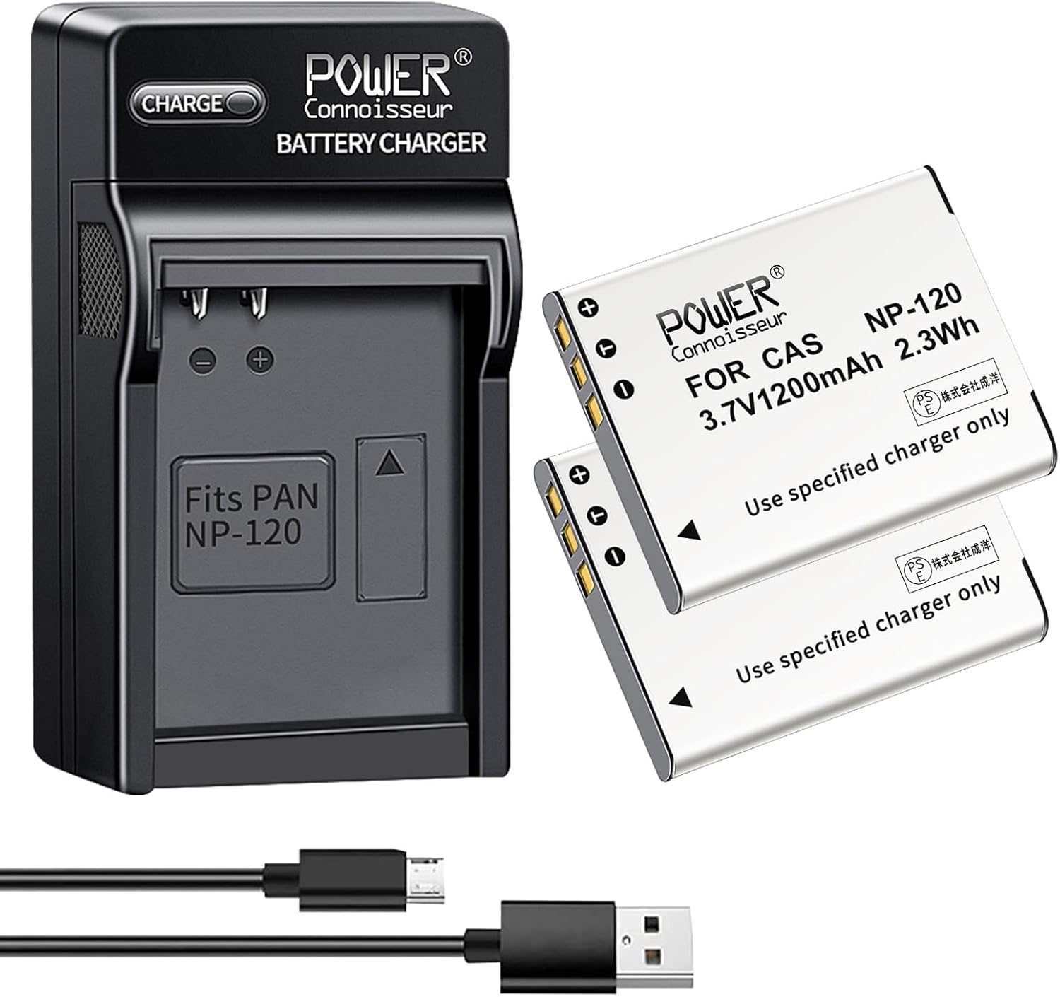 「Power-connoisseur」 FUJIFILM に対応バッテリー おそ NP-W126/NP-W126S バッテリー(2個セット