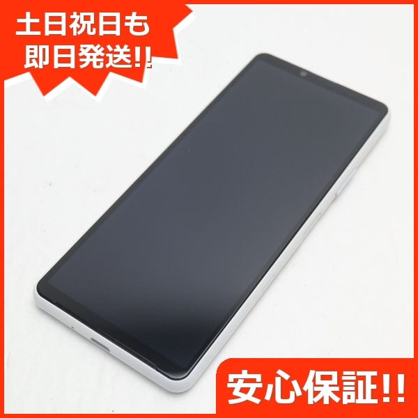 新品同様 Xperia 10 III SOG04 ホワイト 白ロム 本体 即日発送 土日祝発送OK