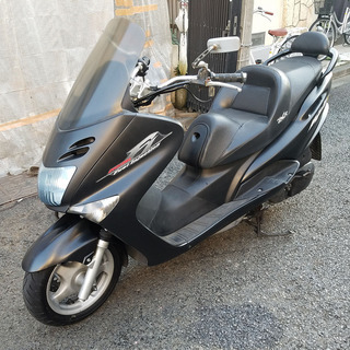 7hqqf 販売終了 バイク屋 乗り出し総額130620円(税込) マジェスティ125FI オールペン・マットブラック 整備