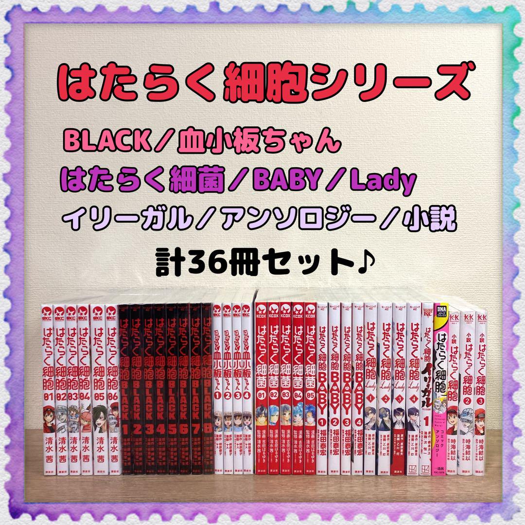 はたらく細胞／BLACK／はたらく細菌／Ladyなど】計36冊セット 全巻