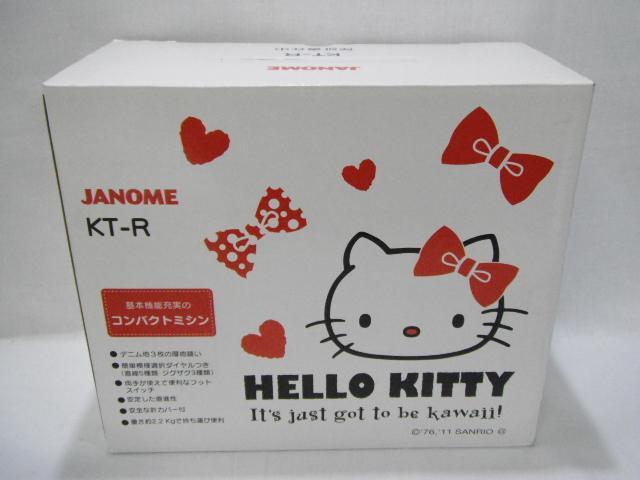 ☆未使用品☆ ジャノメ ハローキティ コンパクトミシン レッド KT-R