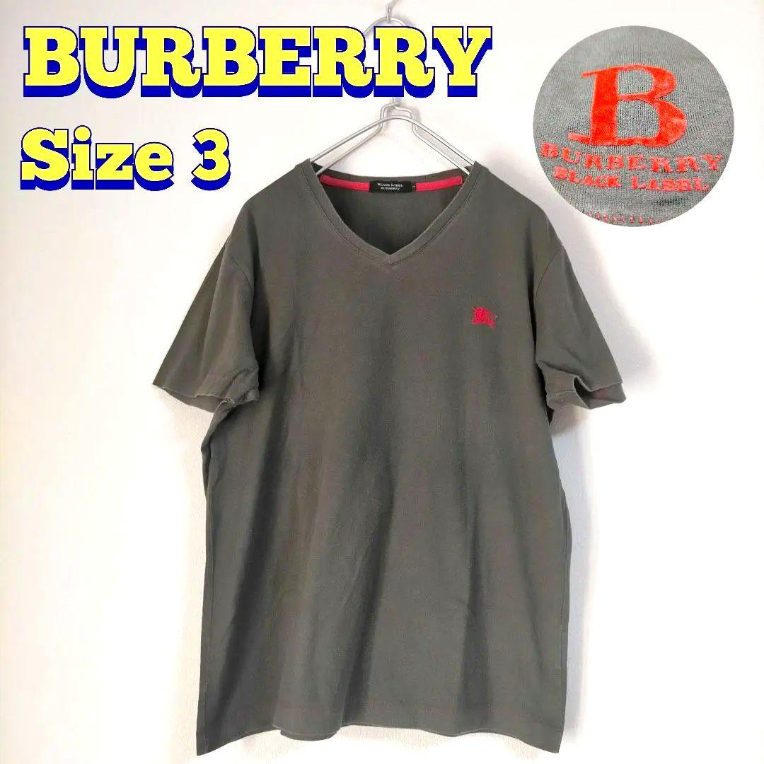 BURBERRY BLACK LABEL バーバリー カットソー カーキ ロゴ