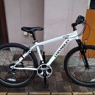 美品☆CHEVROLET[シボレー]CHEVY[シェビー]26吋 MTB Fサス/18speed/ホワイト