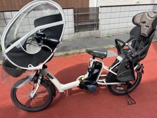 電動自転車 bikke ブリヂストン 子供乗せカバー付き