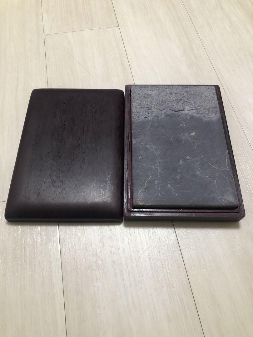 硯 すずり 端溪硯 うさぎ 文房四寶 書道用品 端渓硯