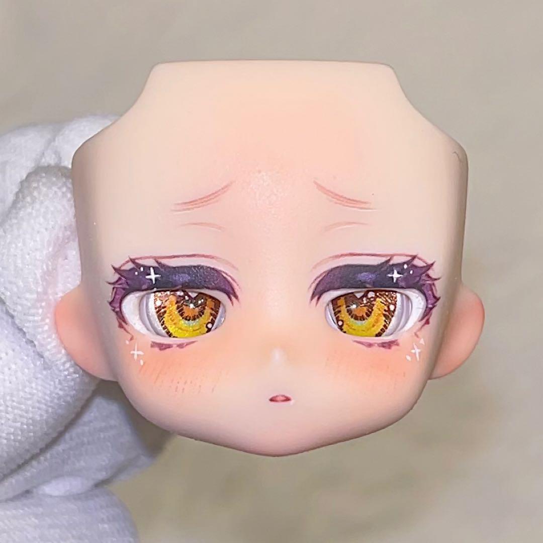 自作オビツ11 カスタムフェイスパーツ 顔パーツ ほしく フェイス+アイ ob11
