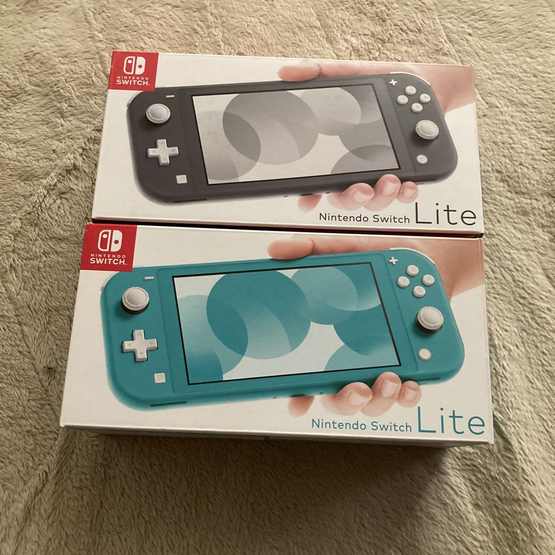 Nintendo Switch Lite グレー・ターコイズ 2色セット箱のみ