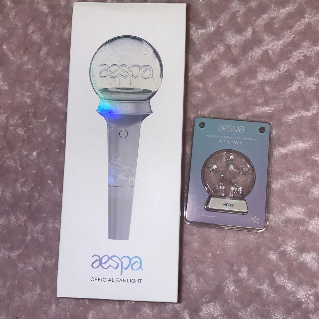 aespa OFFICIAL FANLIGHT & カスタムエンブレム