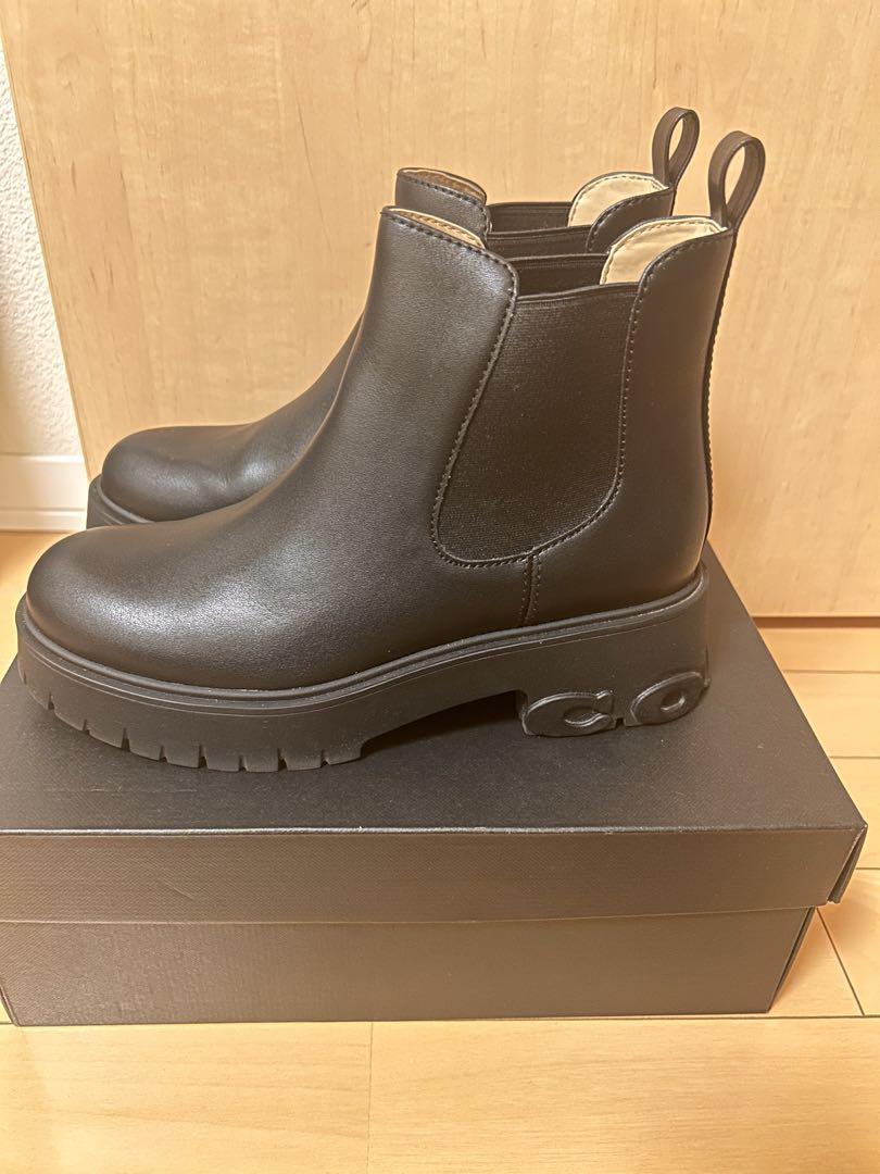 上品なファッション COACH コーチ チェルシーブーツ 売買された 23センチ 6サイズ 靴