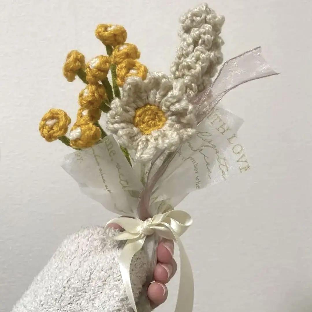 枯れない花束 毛糸のブーケ 小さなブーケ 売買された 枯れない花束 毛糸のブーケ 小さなブーケ 売買された