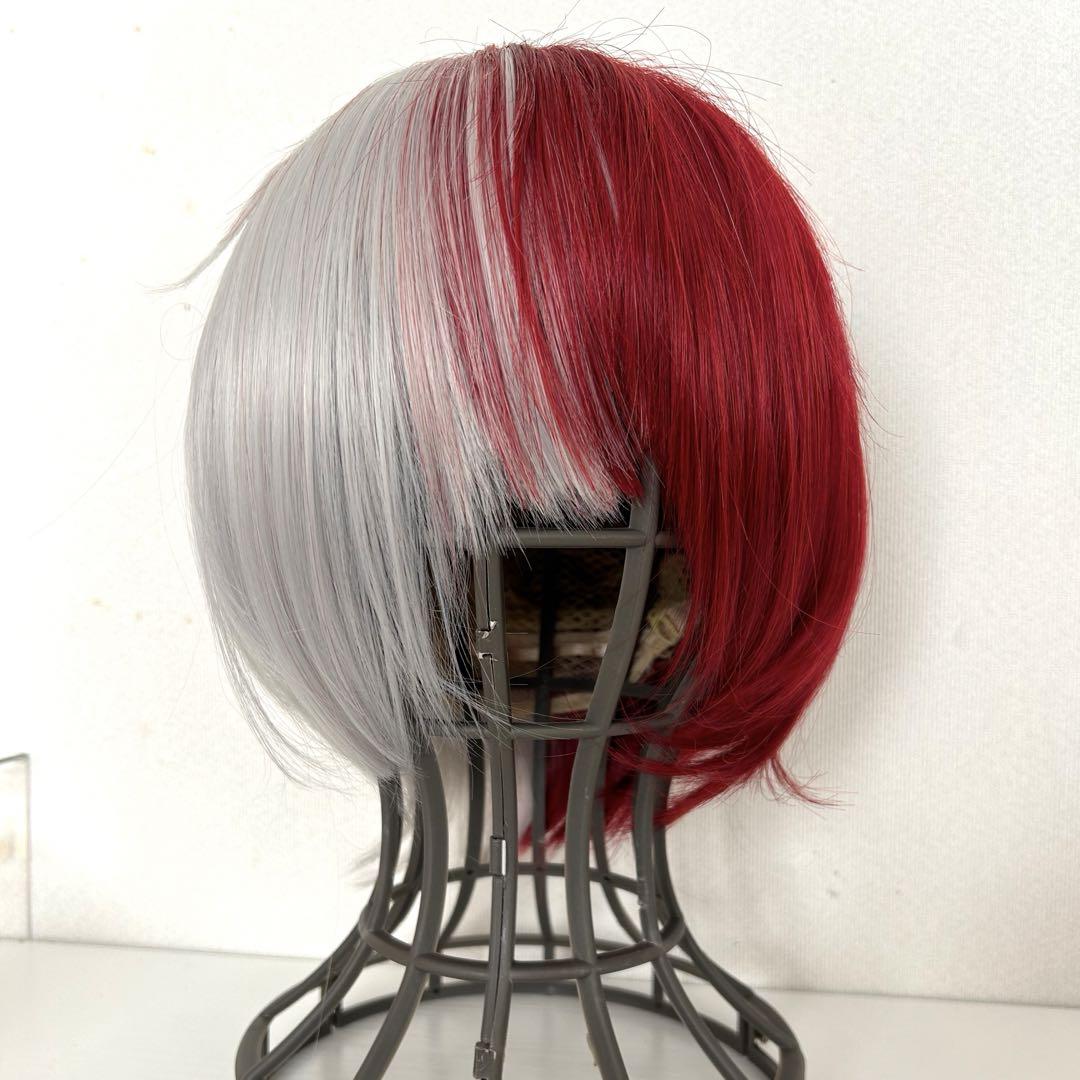 僕のヒーローアカデミア 風 轟焦凍 コスプレウィッグ かつら WIG 高温耐熱 コスチューム イベン