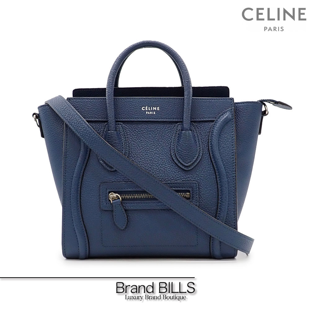 Fashion THE SALE 対象商品 未使用品 CELINE セリーヌ ラゲージ ナノショッパー ハンドバッグ ショルダーバッグ 2way  168243LUG ネイビー ドラムドカーフスキン 肩掛け 斜め掛け 送料無料 中古 売買されたオークション情報 落札价格 【au  payマーケット】の商品情報を ...