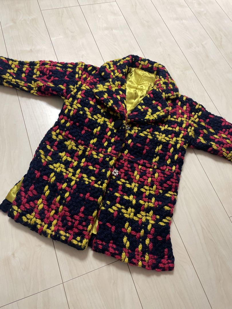 美品】アプレレクール ポンチョ とがり 花柄