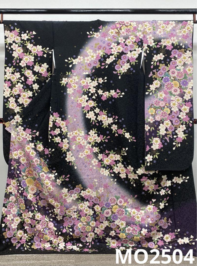 振袖 豪華 銀通し 刺繍 薔薇尽くし モダン 身丈173cm 身幅ゆったり