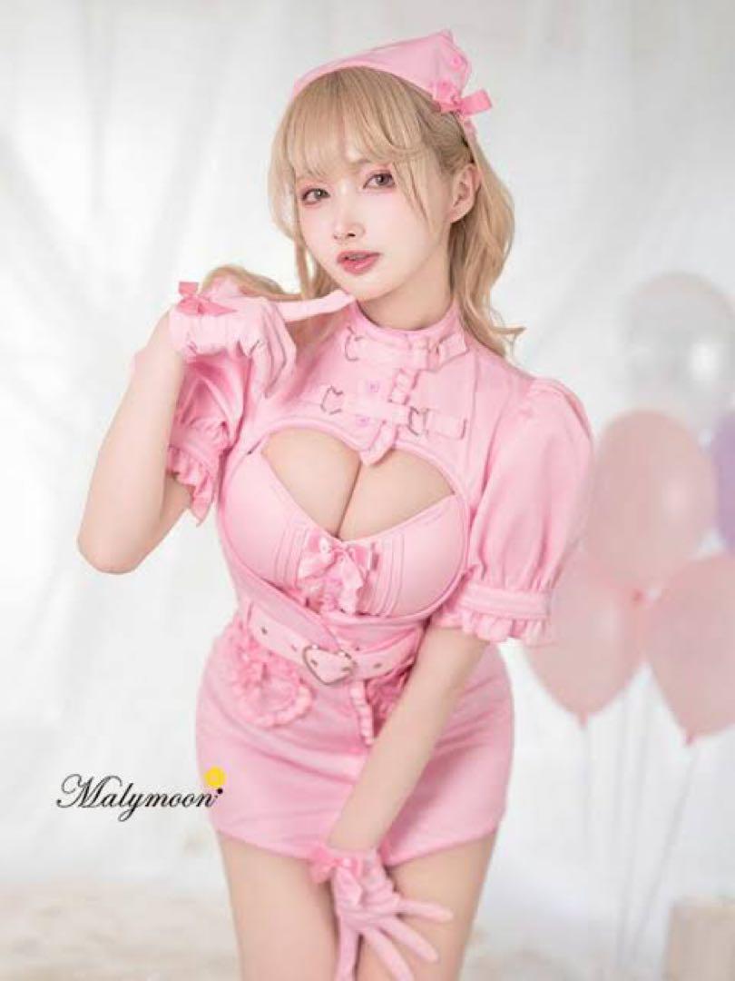 マリームーン ナース メイド 紫 ラベンダー コスプレ衣装 天使