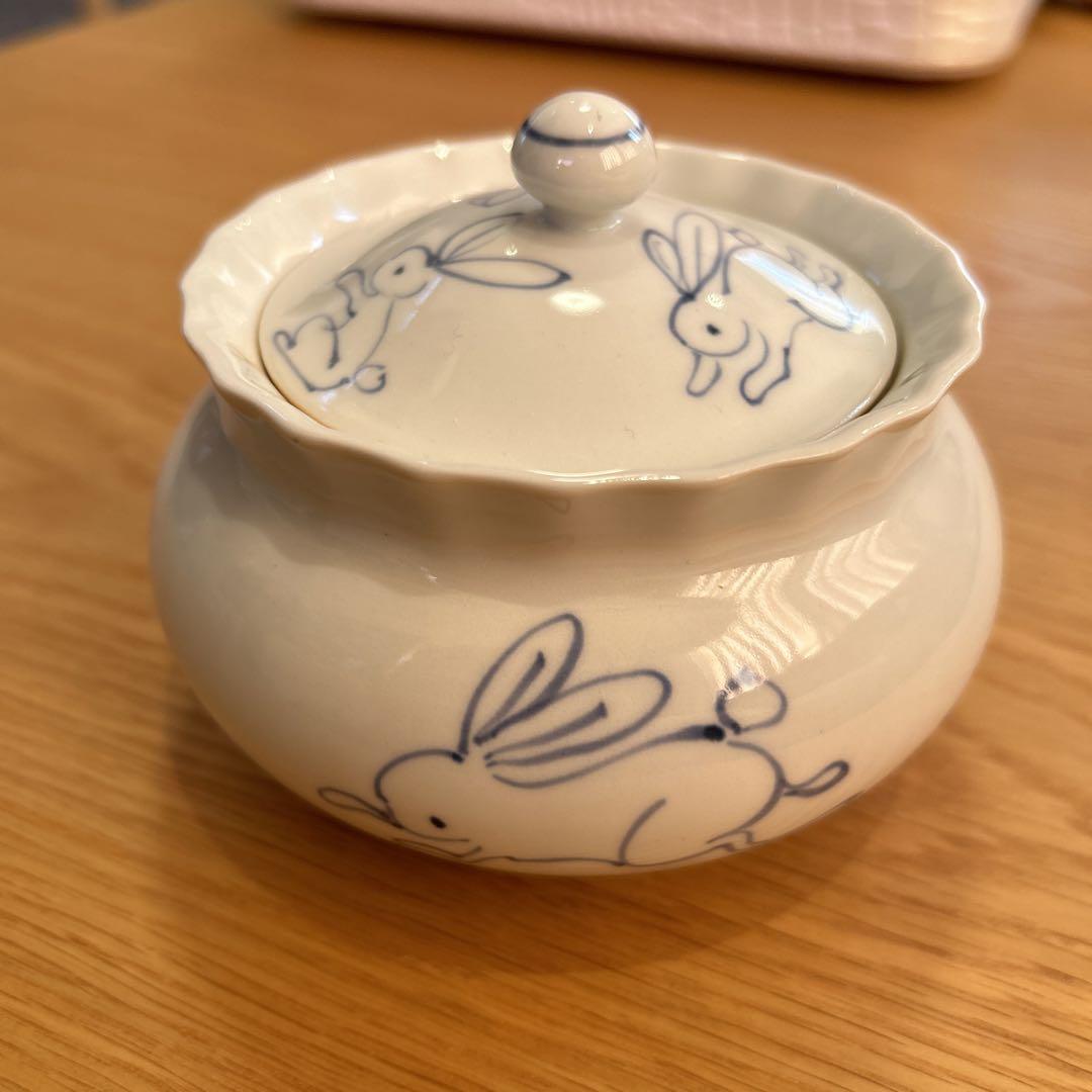 USED 陶磁器 キャンディポット 柔らかかっ 金彩 蓋物 小物入れ